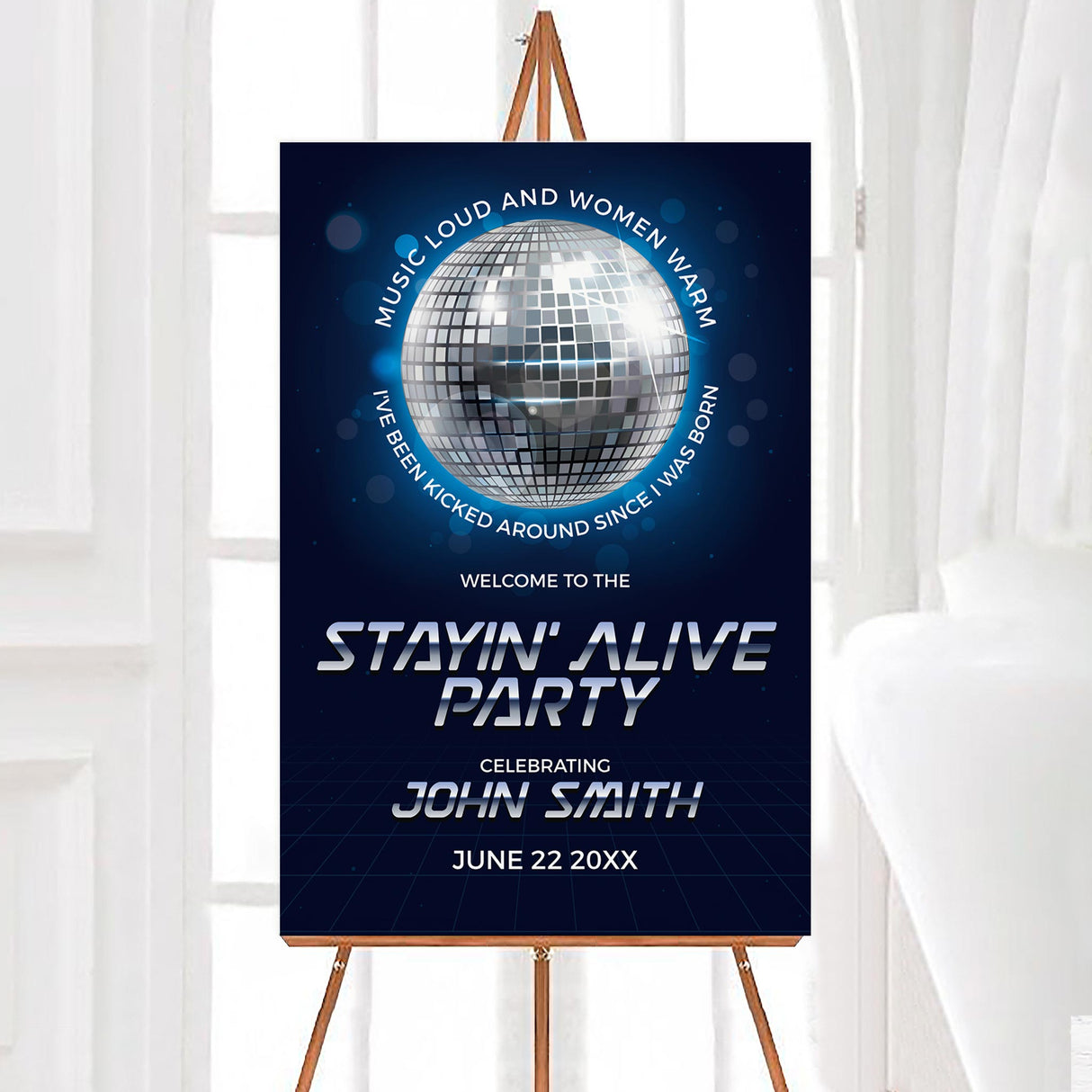 Stayin' Alive Party Invitation