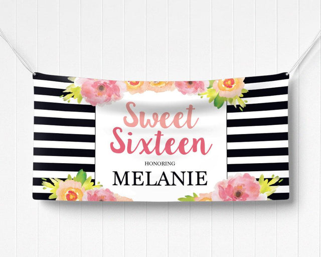 Striped Birthday Banner - goprintplus