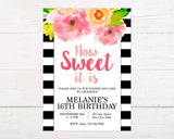 Striped Birthday Invitation - goprintplus