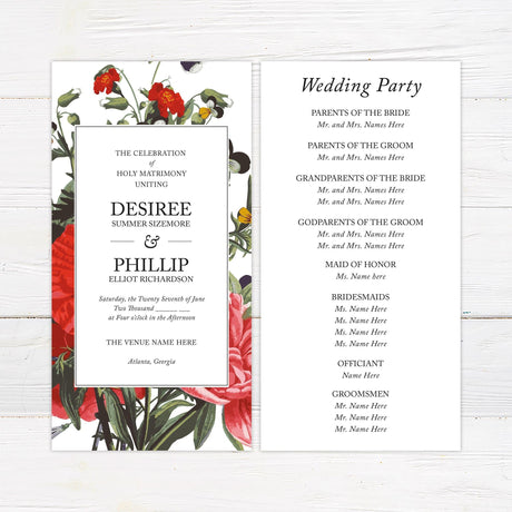 Summer Bouquet Invitation - goprintplus