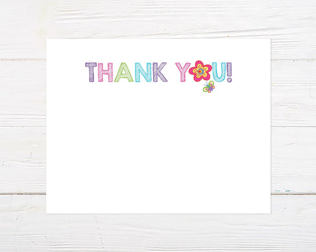 Summer Flowers Thank You Card - goprintplus