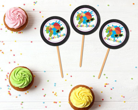 Summer Bash Cupcake Topper - goprintplus