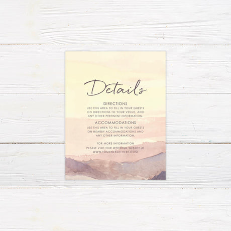 Sunset Landscape Details Cards - goprintplus