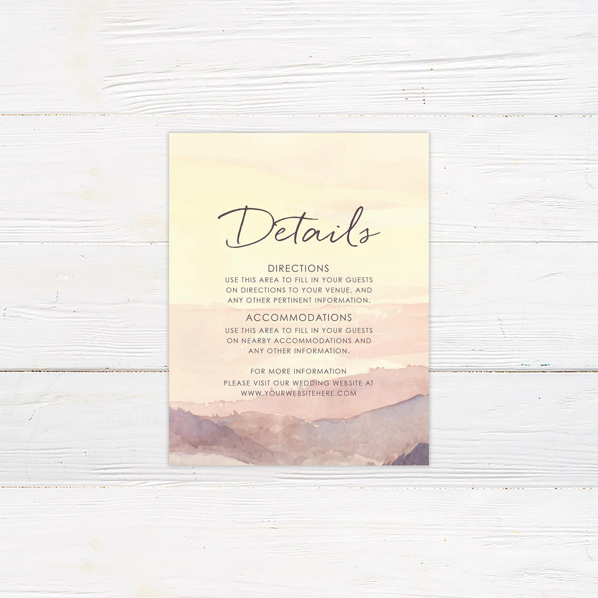 Sunset Landscape Invitations - goprintplus