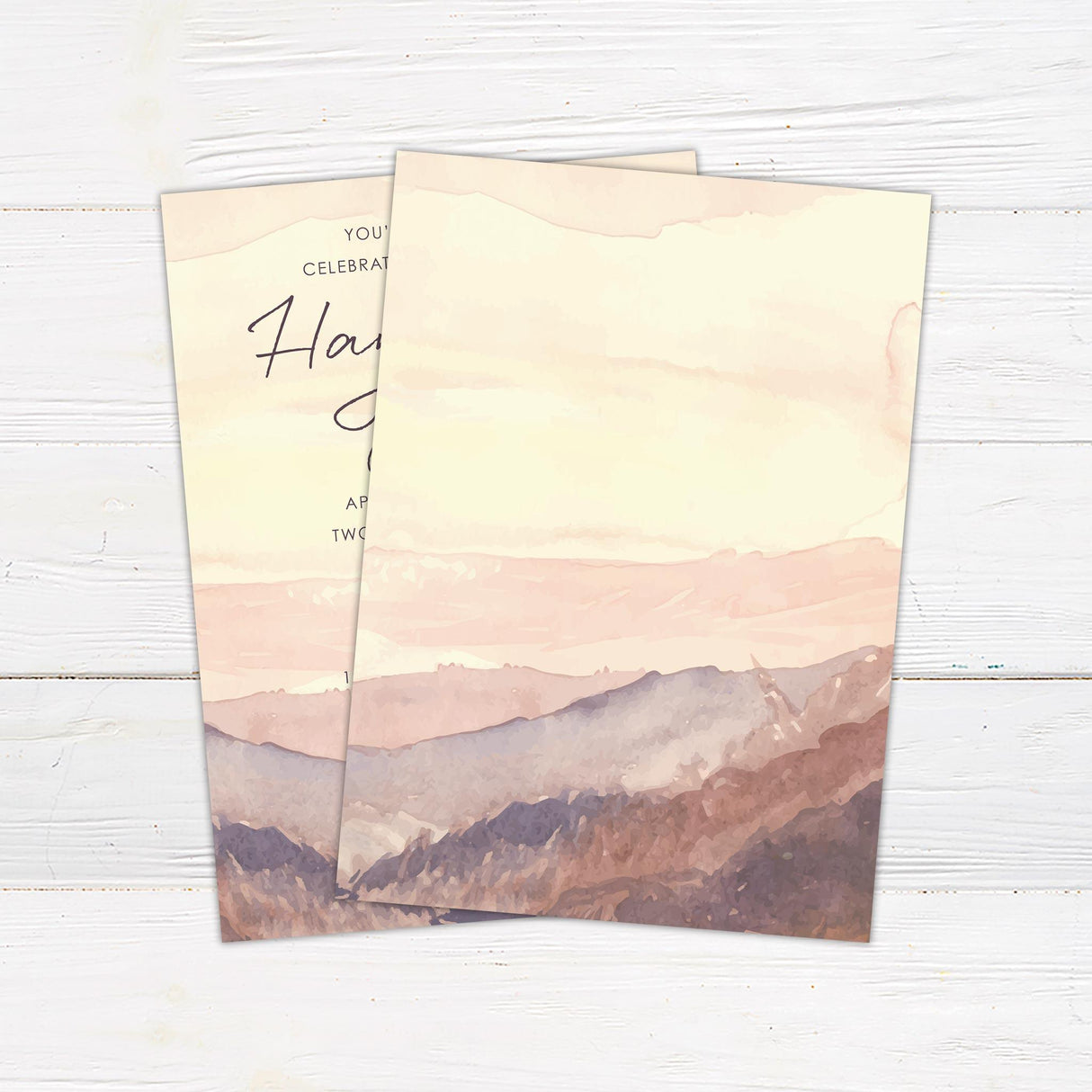 Sunset Landscape Invitations - goprintplus