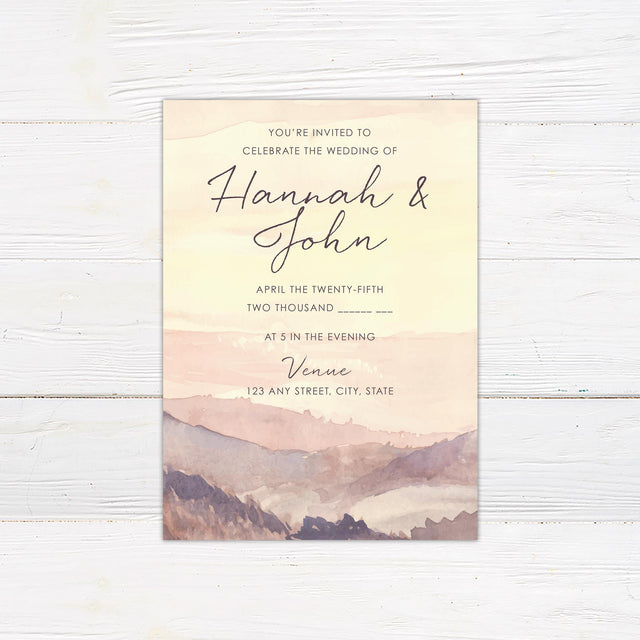 Sunset Landscape Invitations - goprintplus