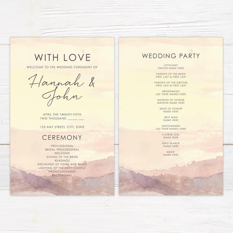 Sunset Landscape Invitations - goprintplus