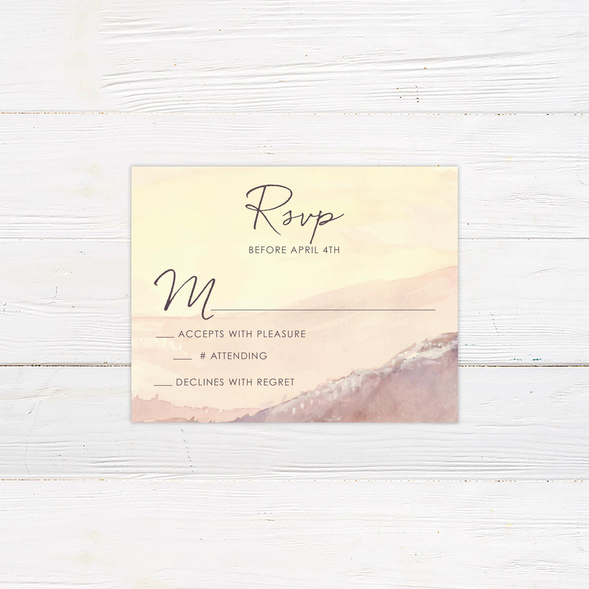 Sunset Landscape Invitations - goprintplus