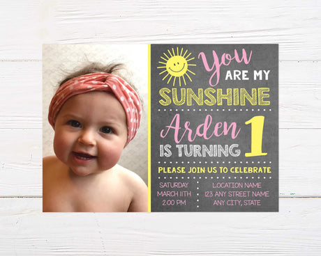 Sunshine Birthday Invitation - goprintplus