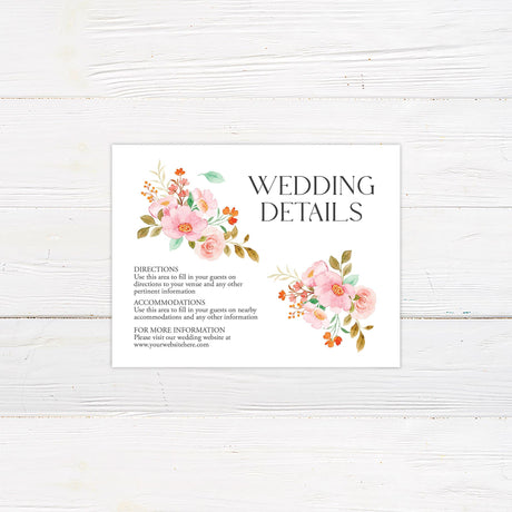 Sweeping Floral Vine Invitation - goprintplus