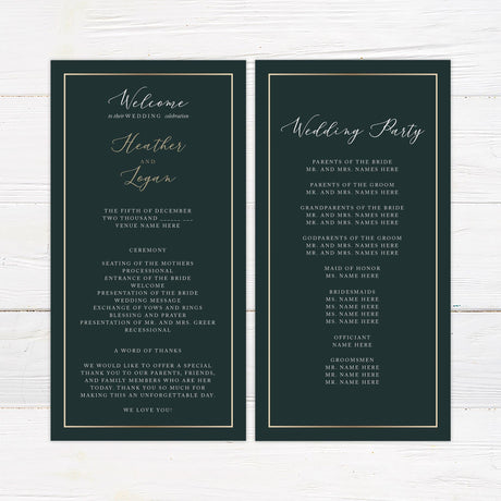 Sweeping Greenery Invitations - goprintplus