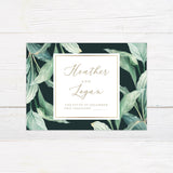 Sweeping Greenery Invitations - goprintplus