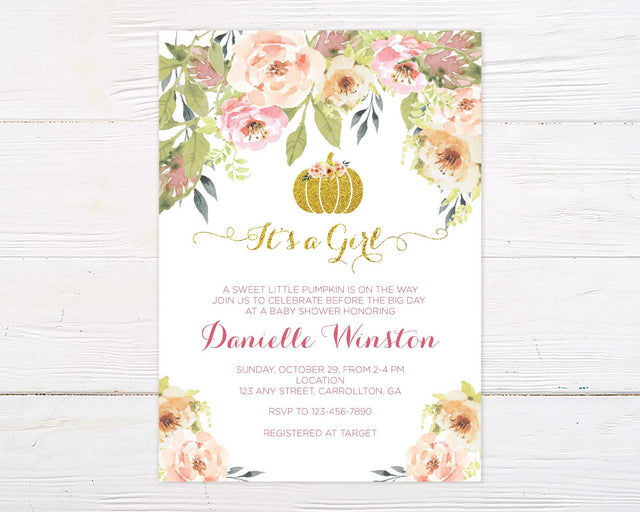 Sweet Little Pumpkin Shower - goprintplus