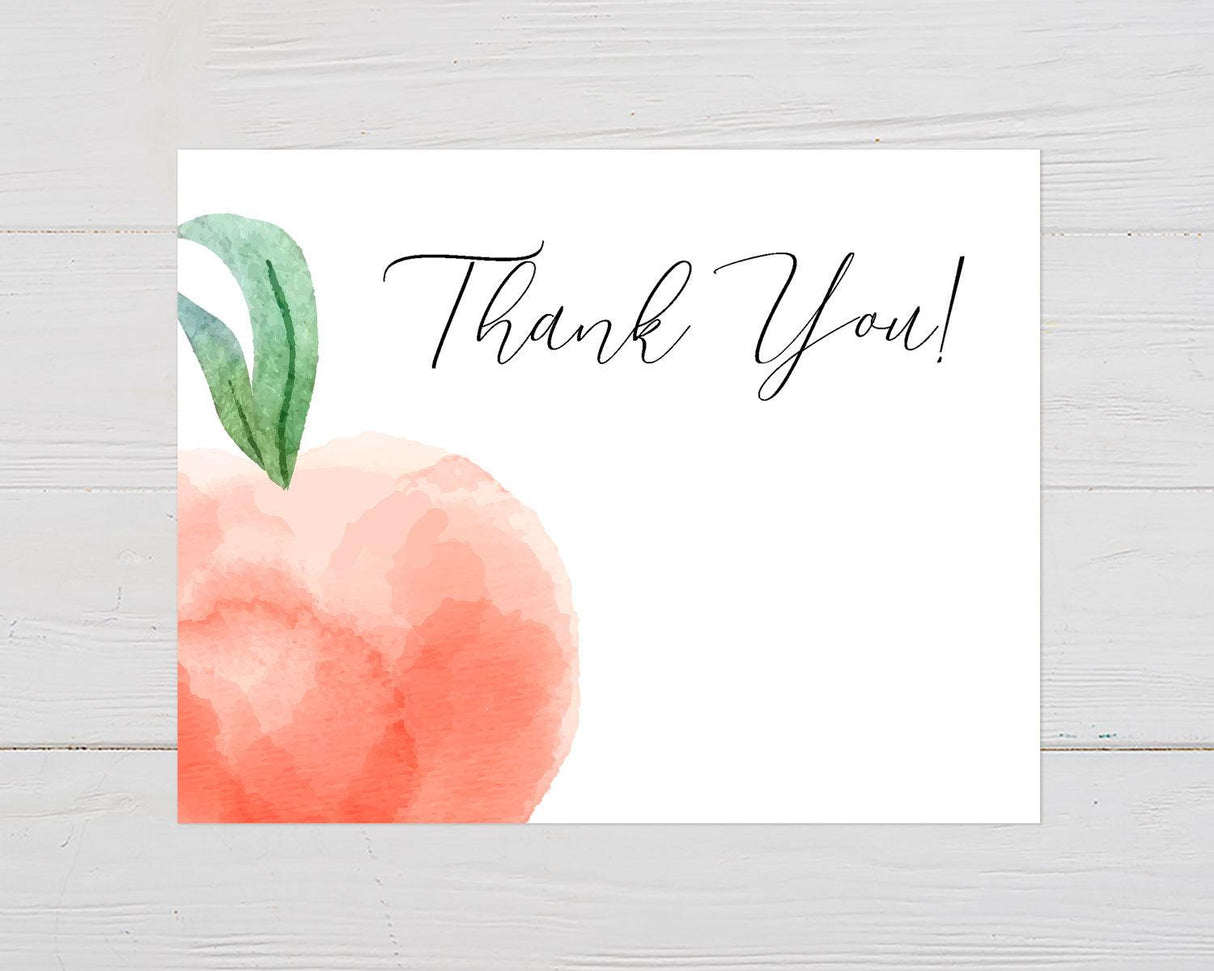 Sweet as a Peach Thank You Card - goprintplus