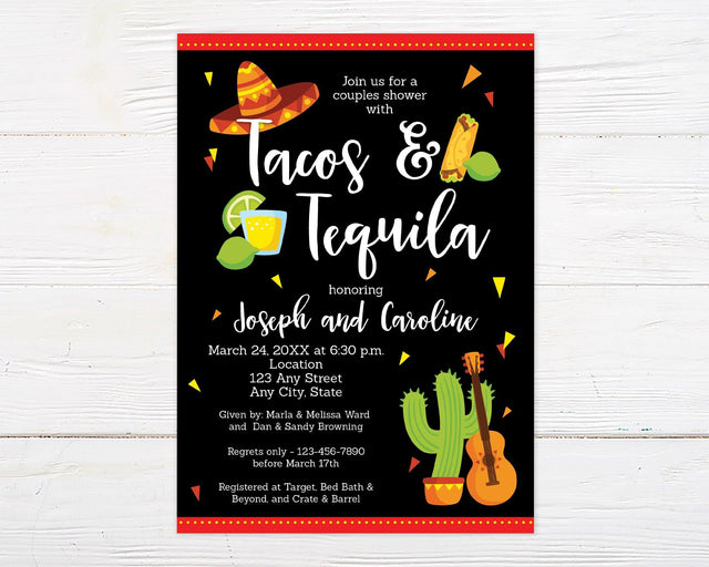 Tacos and Tequila Invitation - goprintplus