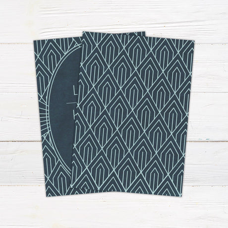 Teal Art Deco Invitations - goprintplus