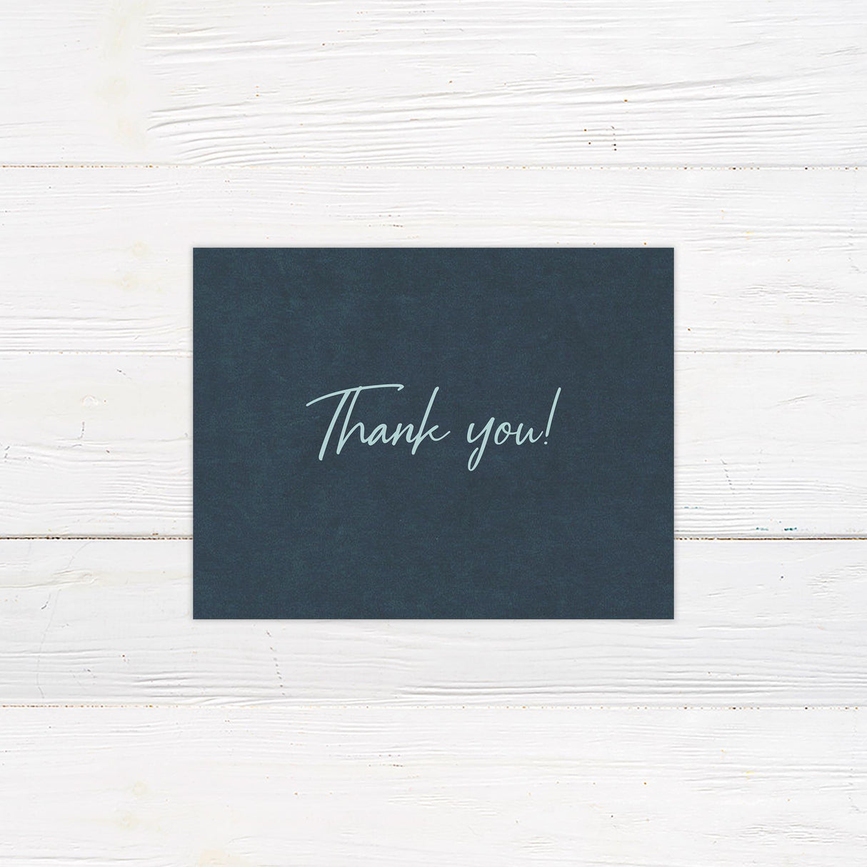 Teal Art Deco Thank You Card - goprintplus