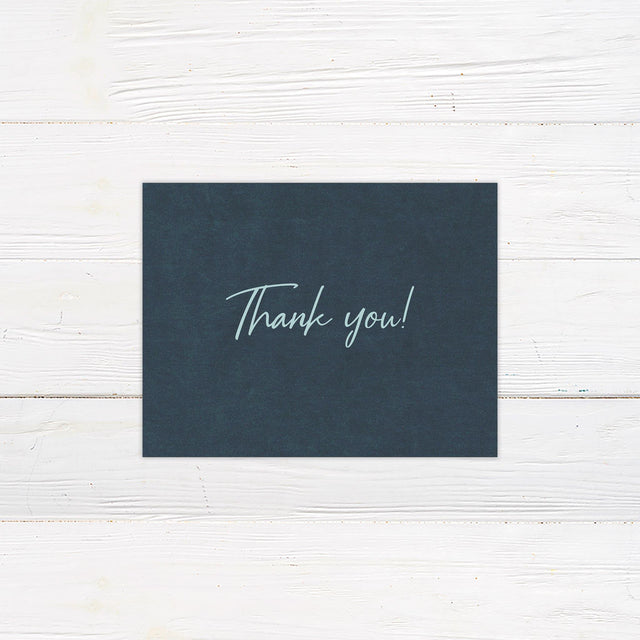 Teal Art Deco Thank You Card - goprintplus