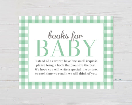 Teal Gingham Books For Baby - goprintplus