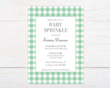 Teal Gingham Shower - goprintplus