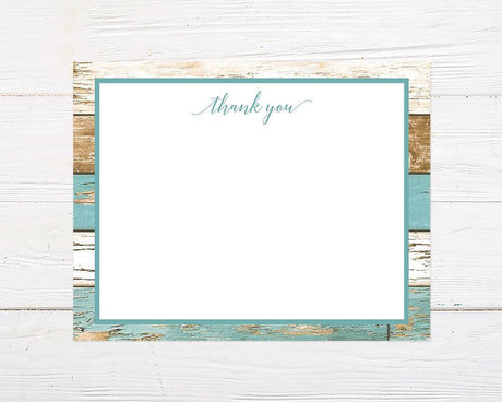 Teal Wood Invitation - goprintplus