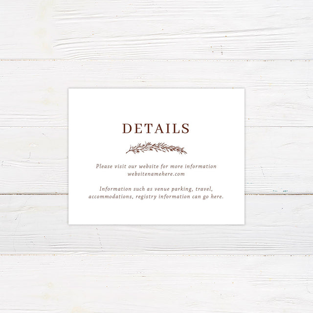 Terracotta Foliage Details Cards - goprintplus