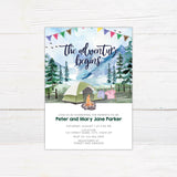 The Adventure Begins Baby Shower Invitation