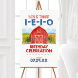 Three I E I O Birthday Invitation