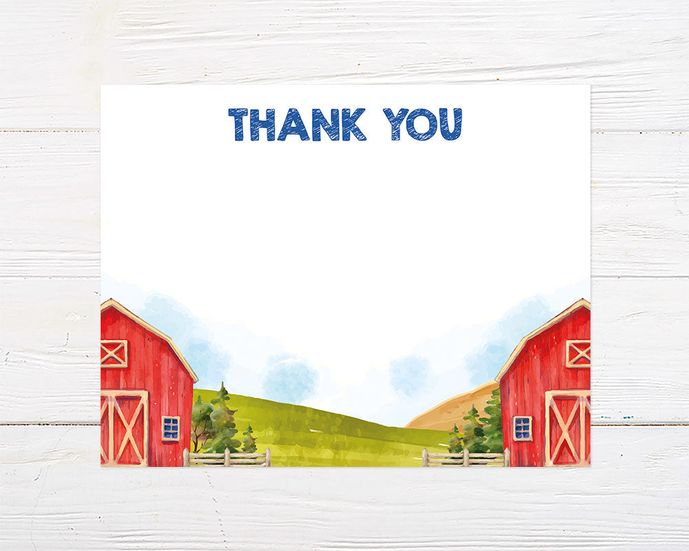 Three I E I O Thank You Card