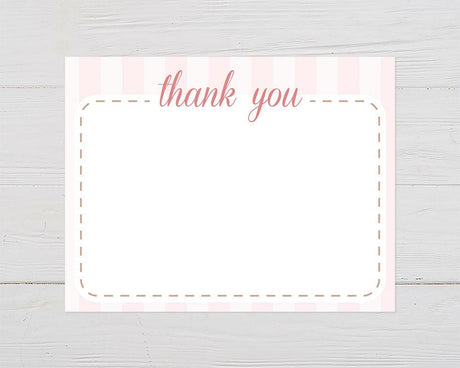 Tickled Pink Thank You Card - goprintplus