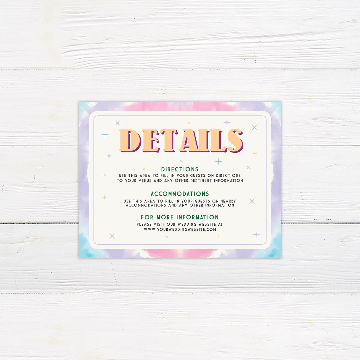 Tie Dye Invitations - goprintplus