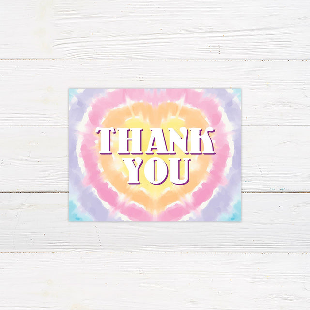 Tie Dye Thank You Card - goprintplus