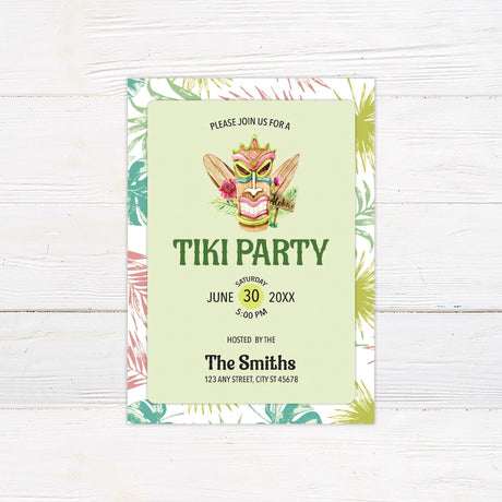 Tiki Party Invitation - goprintplus