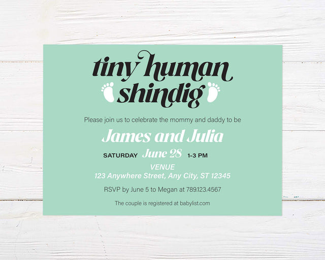 Tiny Human Shindig Shower - goprintplus