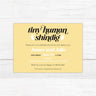 Tiny Human Shindig Baby Shower Invitation – Gender Neutral Invite