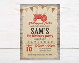 Tractor Birthday Invitations - goprintplus