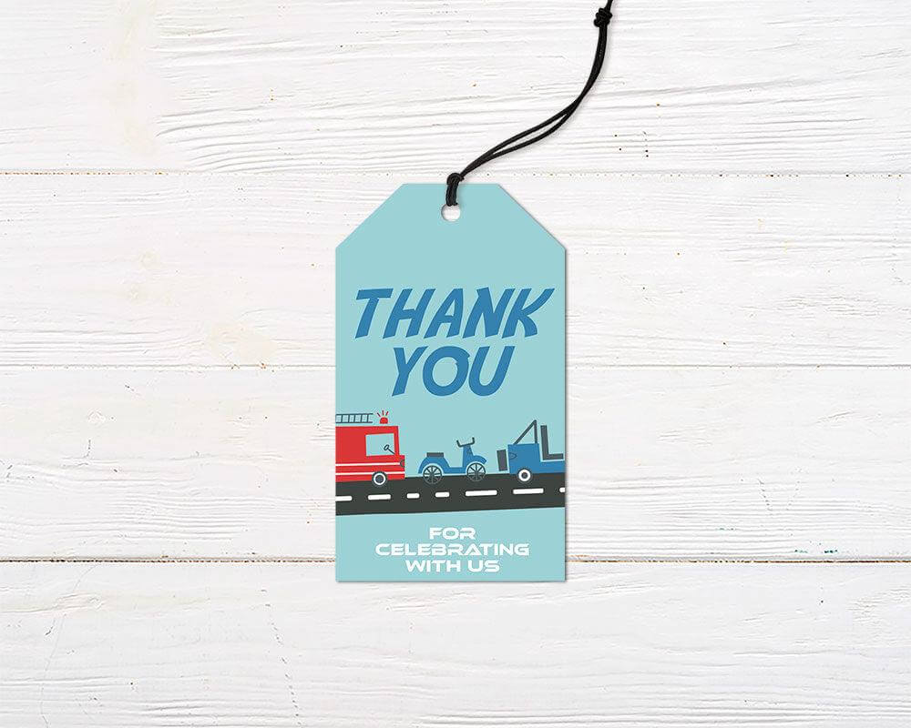 Transportation Birthday Favor Tag - goprintplus