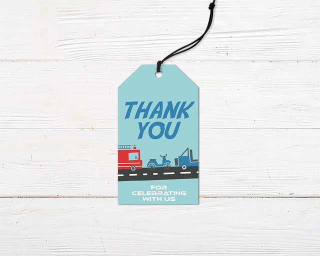 Transportation Birthday Favor Tag - goprintplus