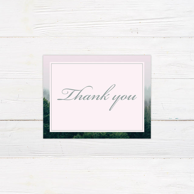 Treeline Thank You Card - goprintplus