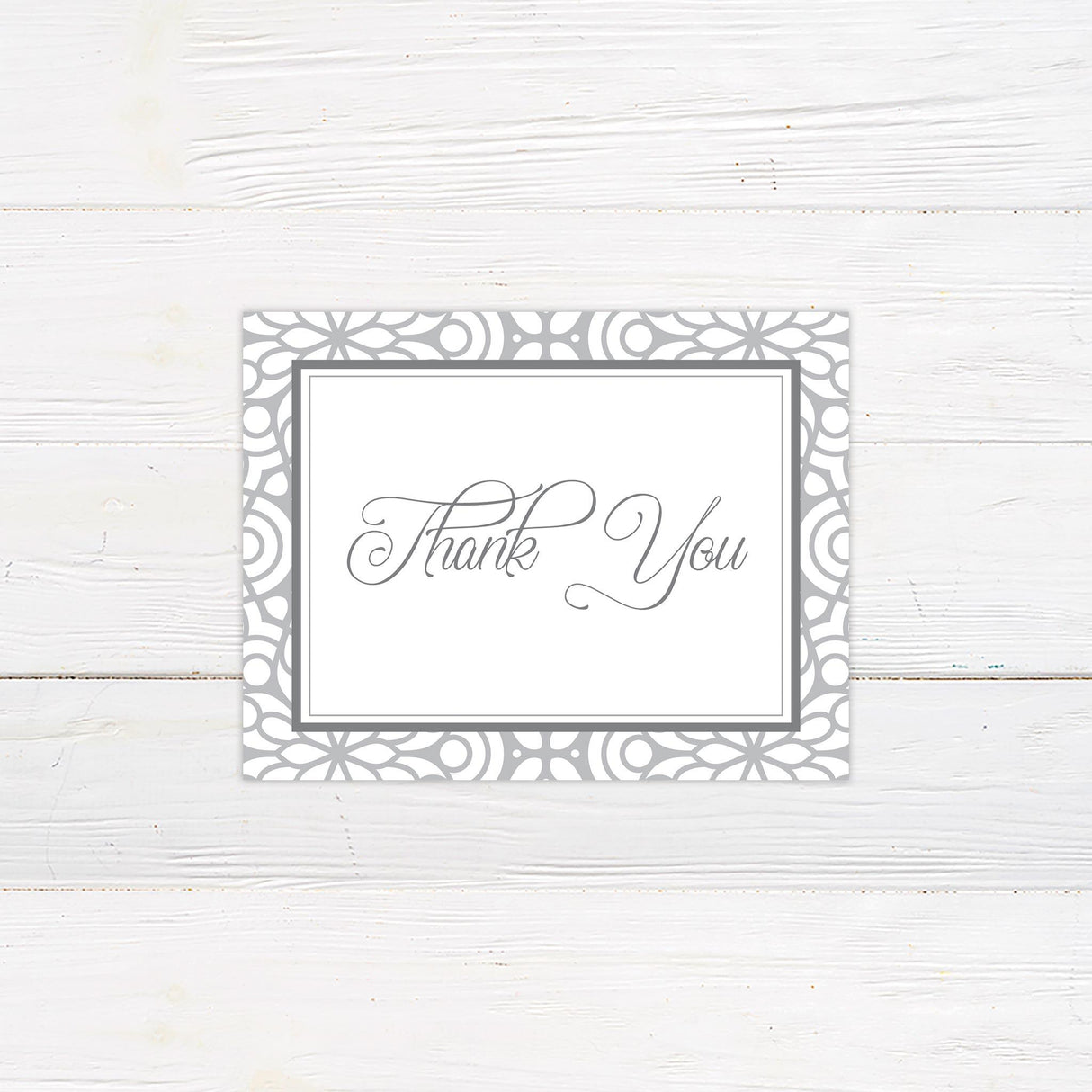 Trellis Thank You Card - goprintplus