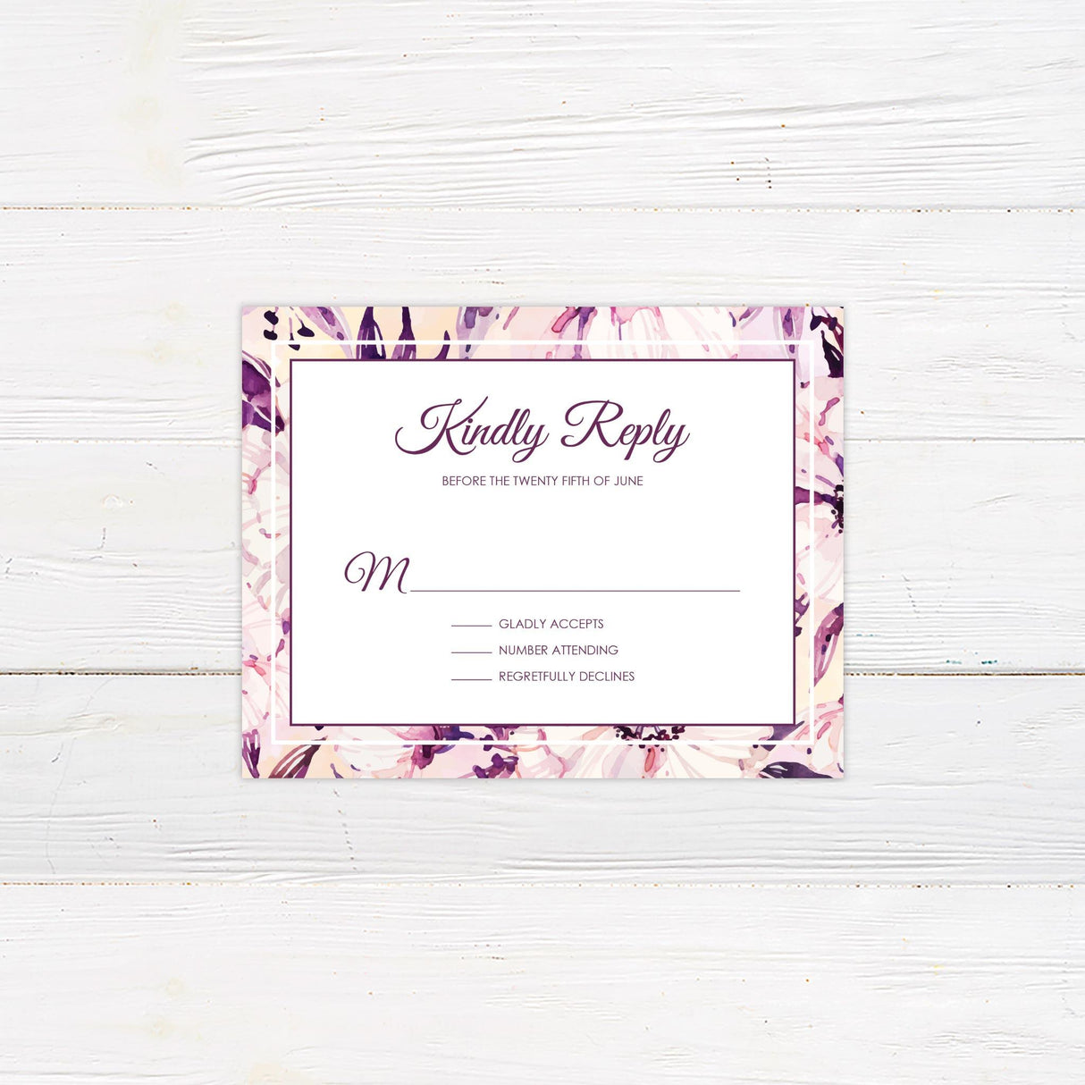 Trendy Blooms Invitations - goprintplus