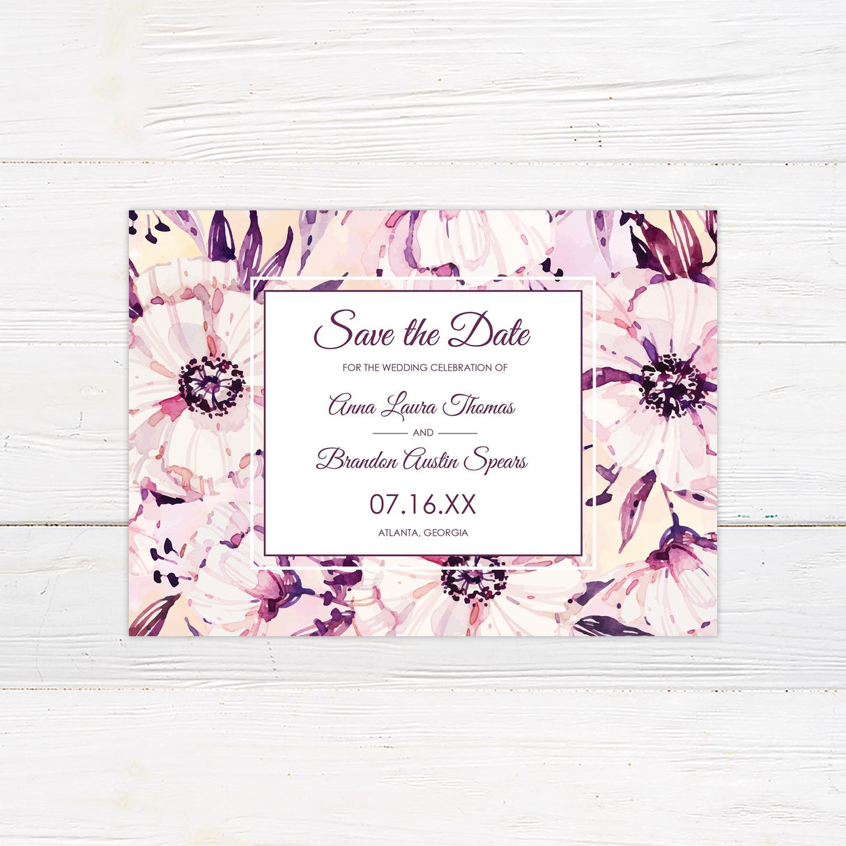 Trendy Blooms Invitations - goprintplus