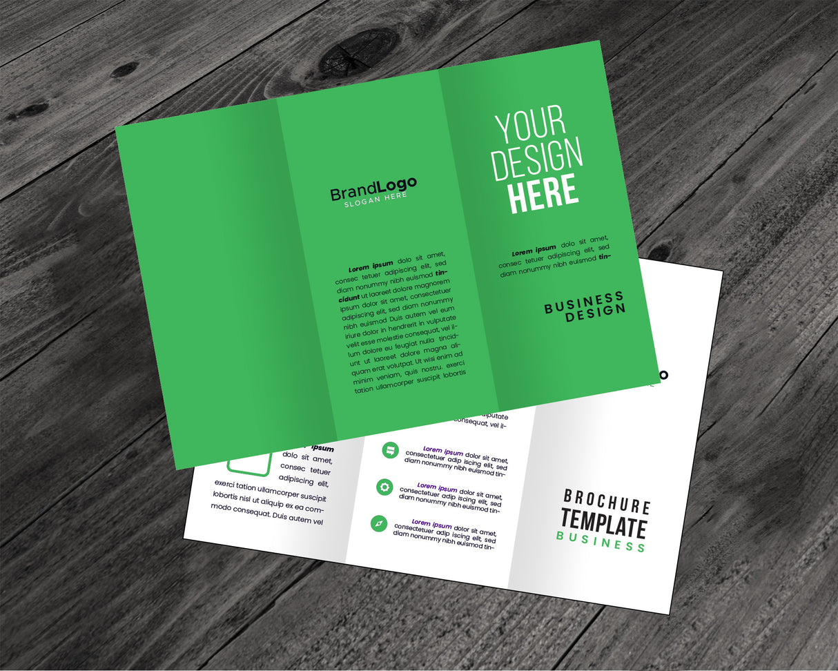 Upload your Print Ready Art - Tabloid - Tri-Fold Cover Weight Brochures