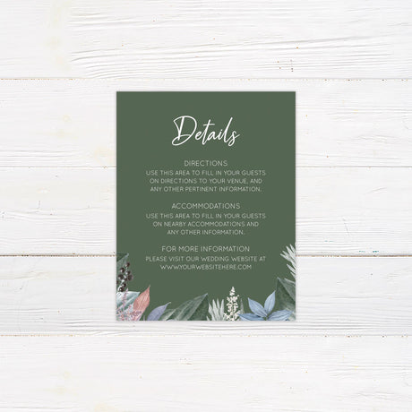 Tropical Floral Details Cards - goprintplus