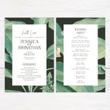 Tropical Leaves Invitations - goprintplus