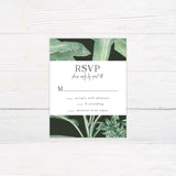 Tropical Leaves Invitations - goprintplus