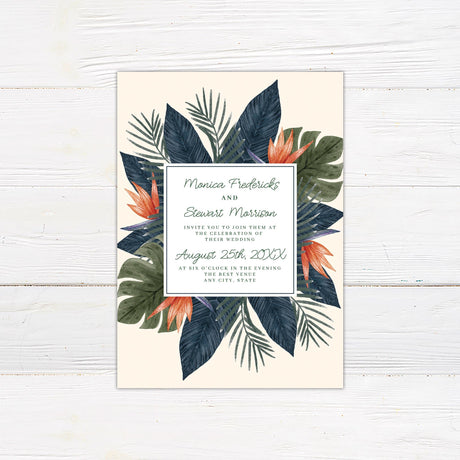 Tropical Love Invitations - goprintplus