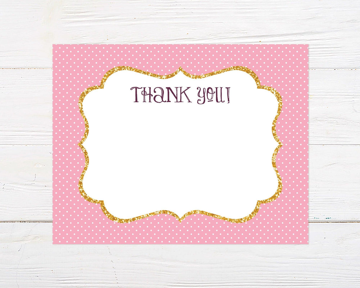 Tutu Birthday Thank You Card - goprintplus