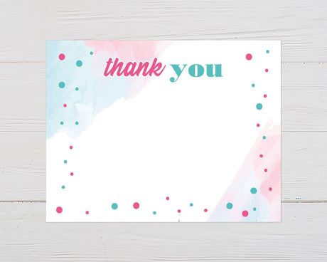 TuTus or Ties Thank You Card - goprintplus