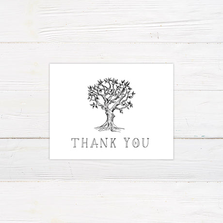 Twisted Tree Thank You Card - goprintplus